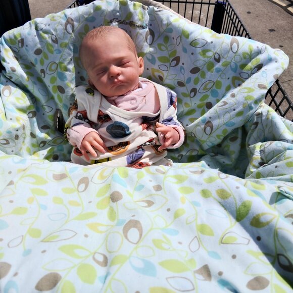 Baby Eddie Bauer Shopping Cart Cover green & brown leaf unisex design - Picture 1 of 11